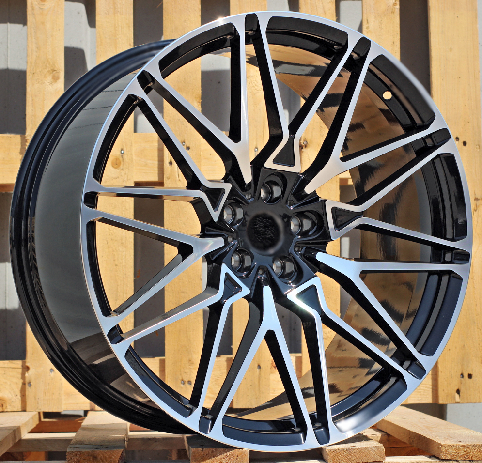 Diski R20 5x112 J10.5 ET40 RACINGLINE B5771 BMW Black Polished (Rear+Front)
