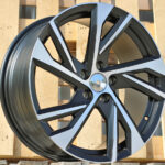 Diski R18 5×108 J8 ET45 RACINGLINE FE183 VOLVO Black Polished Half Matt (Hybrid Forged)