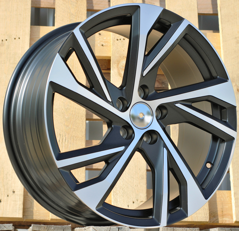 Diski R18 5x108 J8 ET45 RACINGLINE FE183 VOLVO Black Polished Half Matt (Hybrid Forged)
