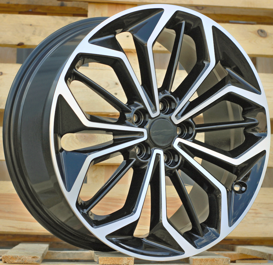 Diski R19 5x108 J8 ET45 RACINGLINE FE187 FORD Black Polished