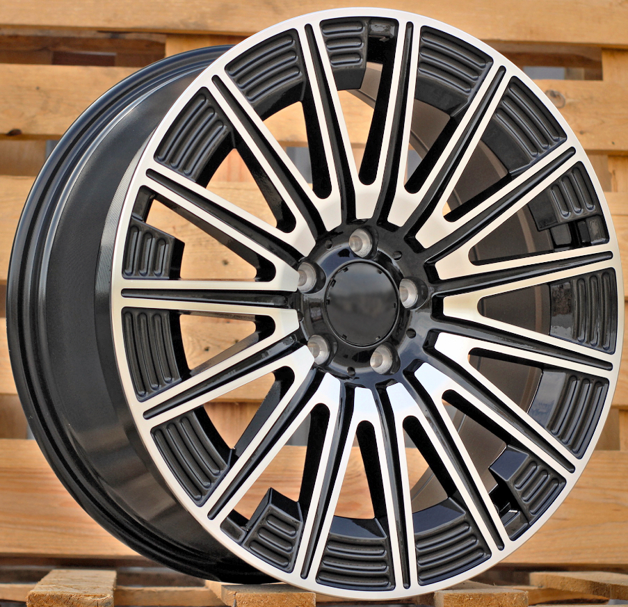 Diski R19 5x112 J8.5 ET43 RACINGLINE FLB005 MERCEDES Black Polished (Rear+Front) (Hybrid Forged)