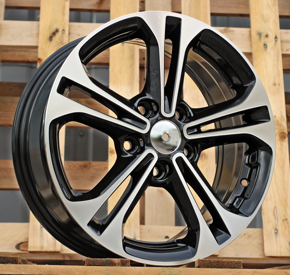 Diski R16 5x114.3 J6.5 ET46 RACINGLINE BK766 HYUNDAI Black Polished