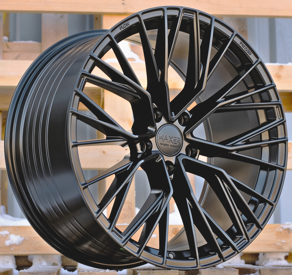 Diski R18 5x112 J8 ET30 HAXER HX024F Black Half Matt (Hybrid Forged)