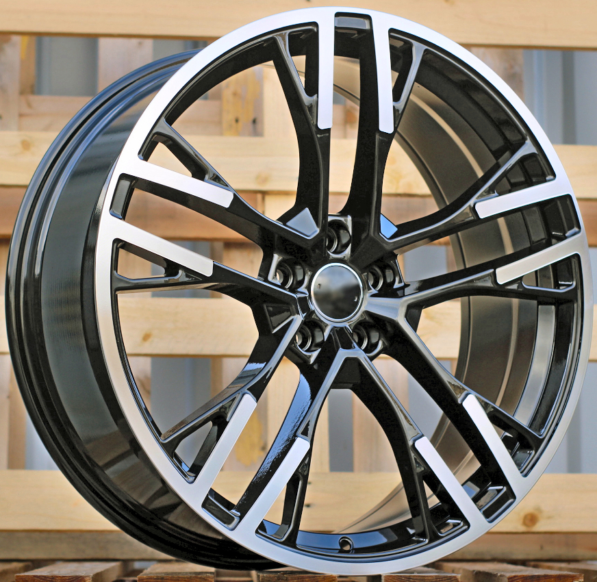 Diski R20 5x112 J8.5 ET34 RACINGLINE F726 AUDI Black Polished (Hybrid Forged)