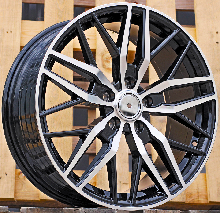 Diski R18 5x112 J8 ET52 RACINGLINE HF5230 MERCEDES Black Polished (Hybrid Forged)