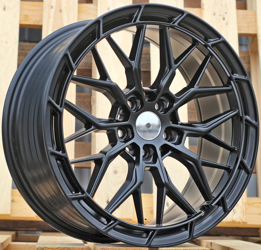 Diski R18 5x108 J8 ET40 RACINGLINE FBX384 Black Half Matt (Hybrid Forged)