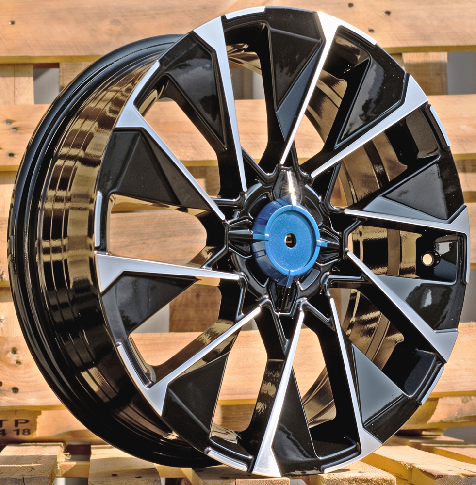Diski R15 4x100 J6 ET31 RACINGLINE I2102 RENAULT Black Polished (Hybrid Forged)