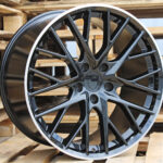 Diski R21 5×130 J9.5 ET71 RACINGLINE B5541 PORCHE Black +Polished Lip (Rear+Front)