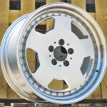 Diski R18 5×112 J8 ET35 RACINGLINE B5852 MERCEDES Silver +Polished Lip (Hybrid Forged)