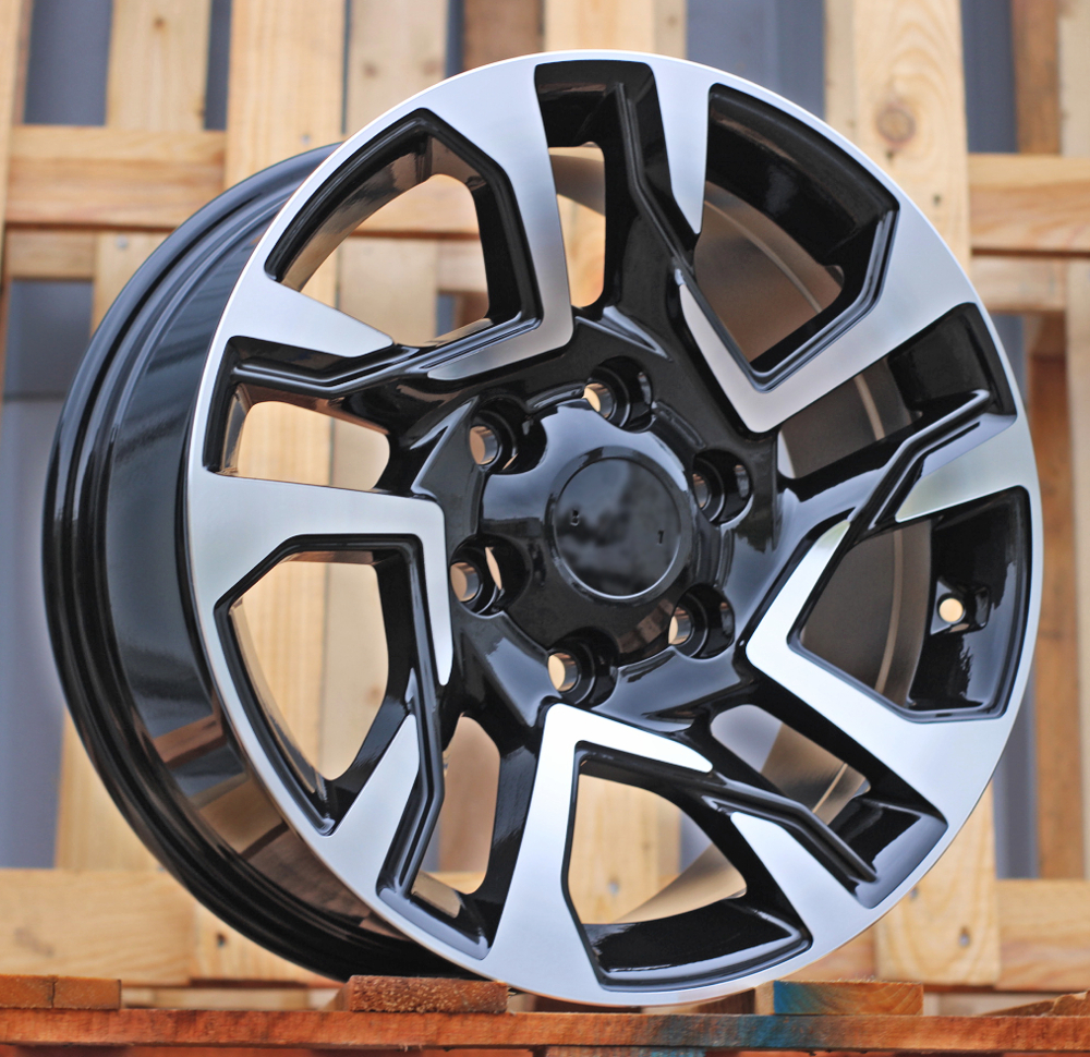 Diski R17 6x139.7 J7.5 ET25 RACINGLINE B1704 4X4 Black Polished