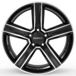Diski R18 5×114.3 J6.5 ET32 Dezent KG dark Black/polished