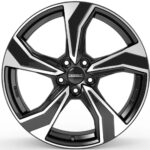 Diski R17 5×108 J7.5 ET50 Dezent KB dark Black/polished