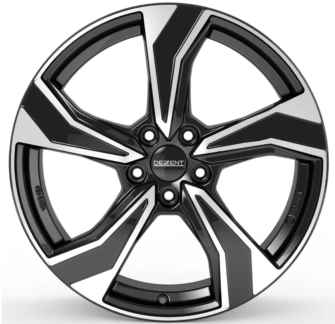 Diski R19 5x108 J7.5 ET50 Dezent KB dark Black/polished