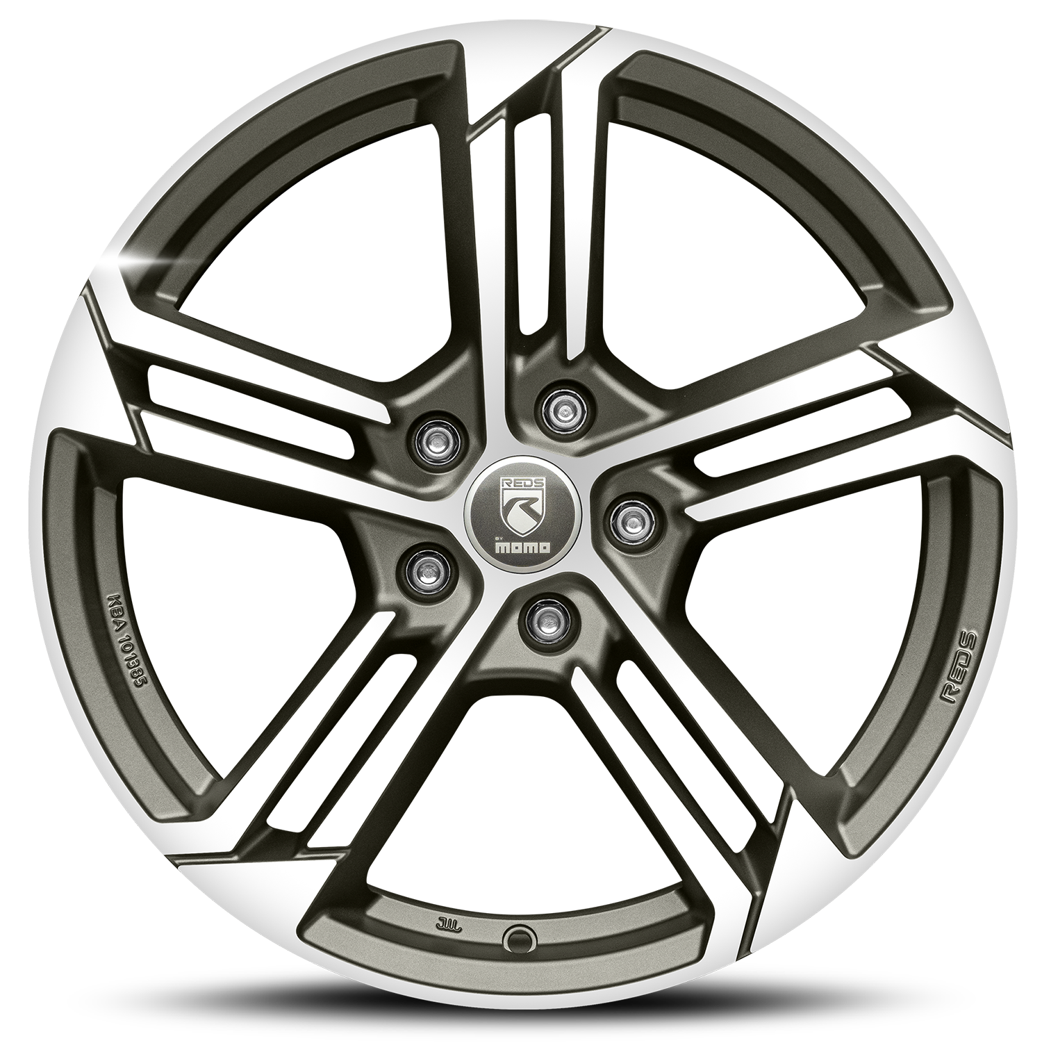 Diski R18 5x114.3 J7.5 ET45 Reds Twist Graphite Matt Polished