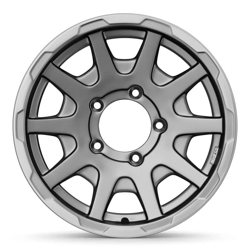 Diski R16 5x139.7 J5.5 ET5 Sparco Dakar Matt Dark Greey Lip Polished NO CAP