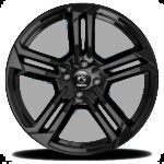 Diski R17 4×108 J7 ET18 Reds Twist Glossy Black 4H