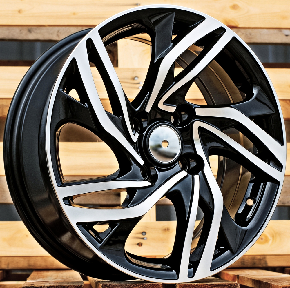 Diski R16 4x108 J7 ET25 RACINGLINE BK607 CITROEN Black Polished