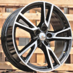 Diski R19 5×112 J8 ET39 RACINGLINE A043 AUDI Black Polished
