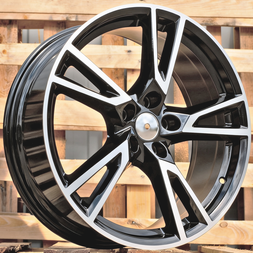 Diski R19 5x112 J8 ET39 RACINGLINE A043 AUDI Black Polished