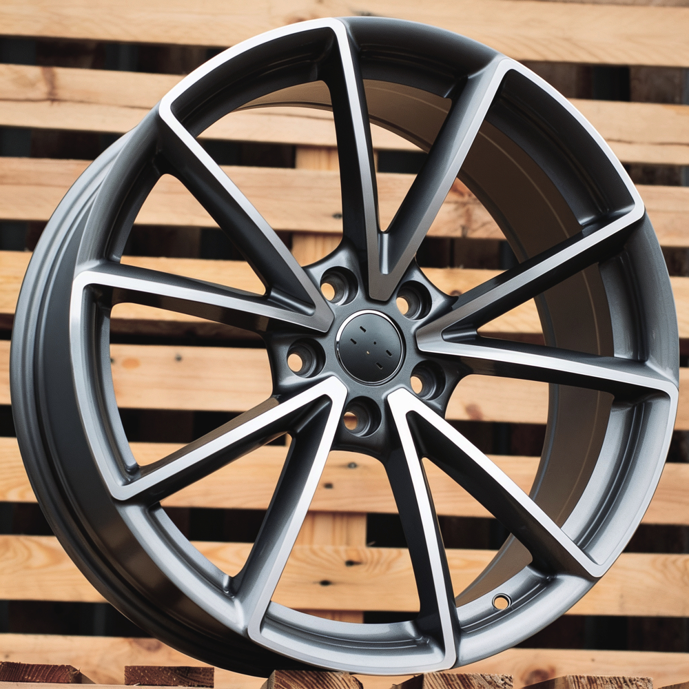 Diski R18 5x112 J8 ET42 RACINGLINE BK703 AUDI Grey Polished