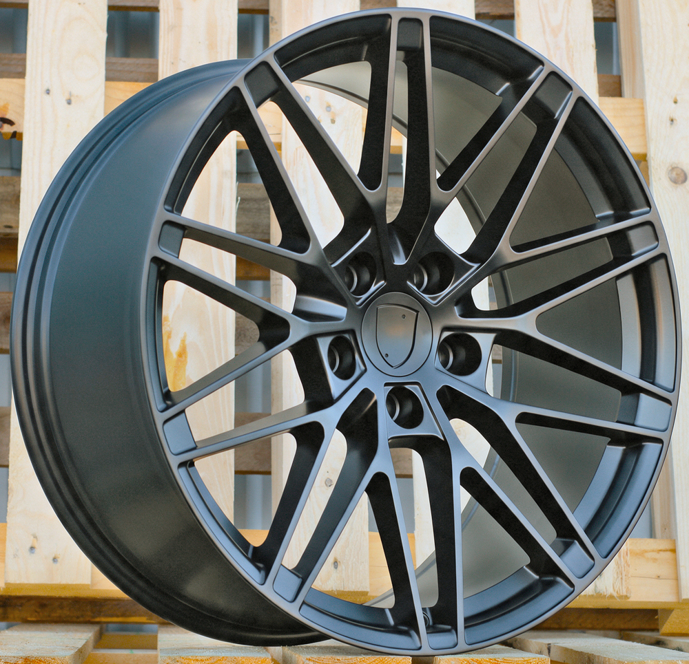 Diski R20 5x130 J7.5 ET32 RACINGLINE 3S1324 PORCHE Black Half Matt (Rear+Front)
