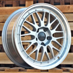 Diski R15 5×112 J6.5 ET35 RACINGLINE A1025 Silver +Polished Lip (Hybrid Forged)