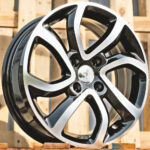 Diski R16 4×108 J6.5 ET26 RACINGLINE A417 CITROEN Black Polished
