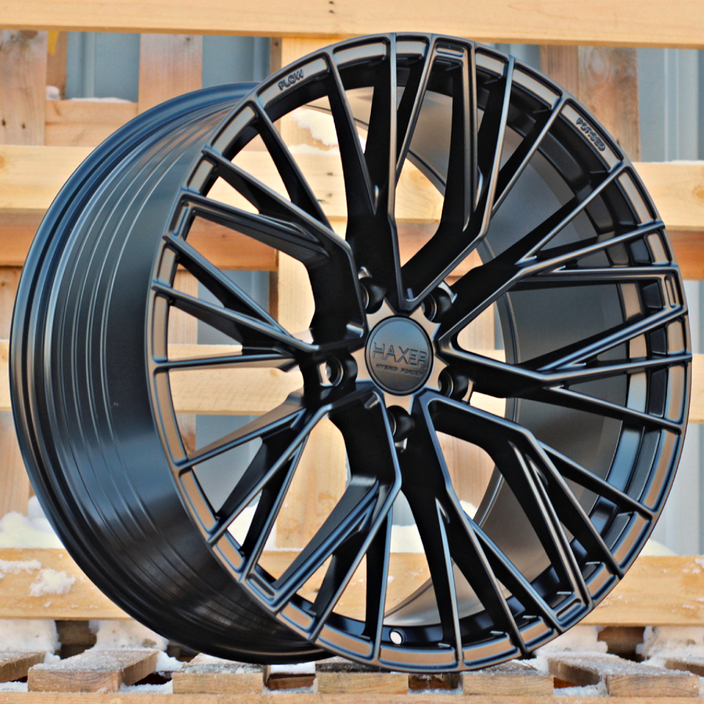 Diski R18 5x108 J8 ET40 HAXER HX024F Black Half Matt (Hybrid Forged)