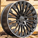 Diski R18 5×112 J8 ET43 RACINGLINE FBX132 MERCEDES Black Half Matt +Polished Lip (Hybrid Forged)
