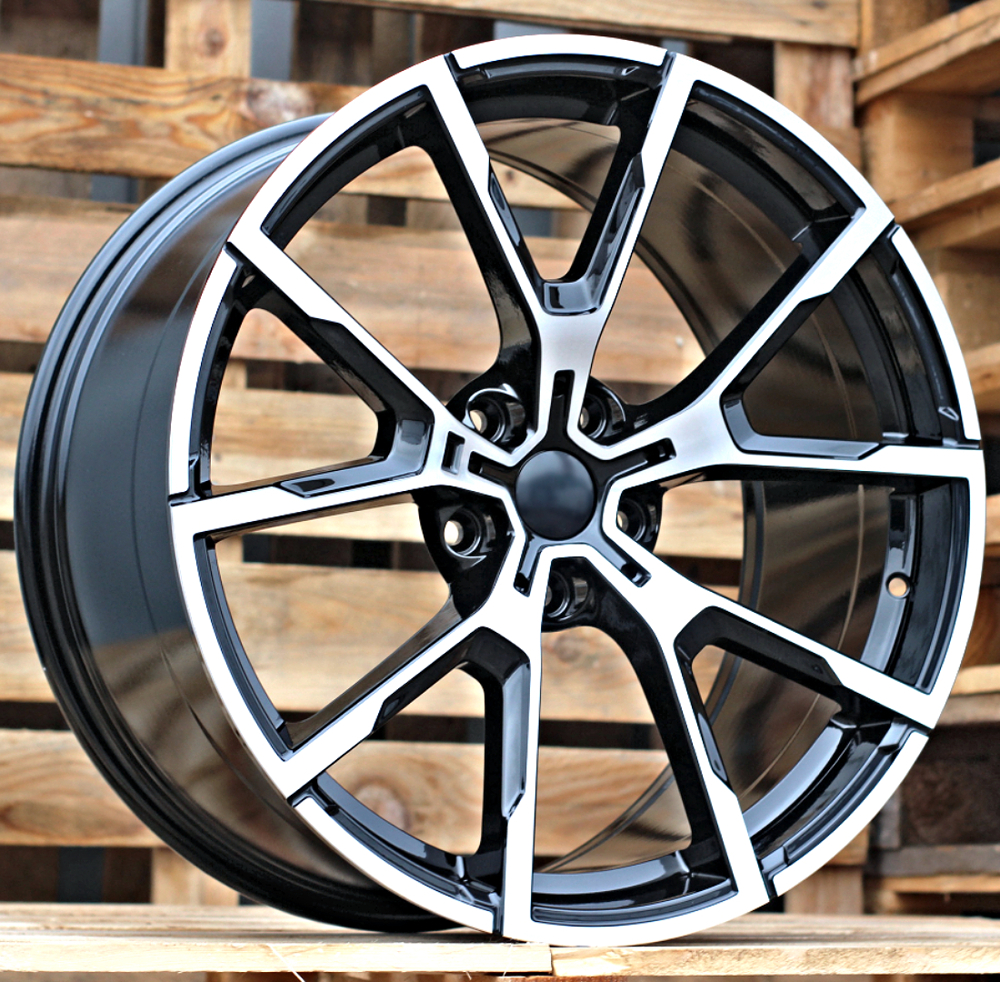 Diski R19 5x112 J9 ET42 RACINGLINE B5601 BMW Black Polished (Rear+Front)