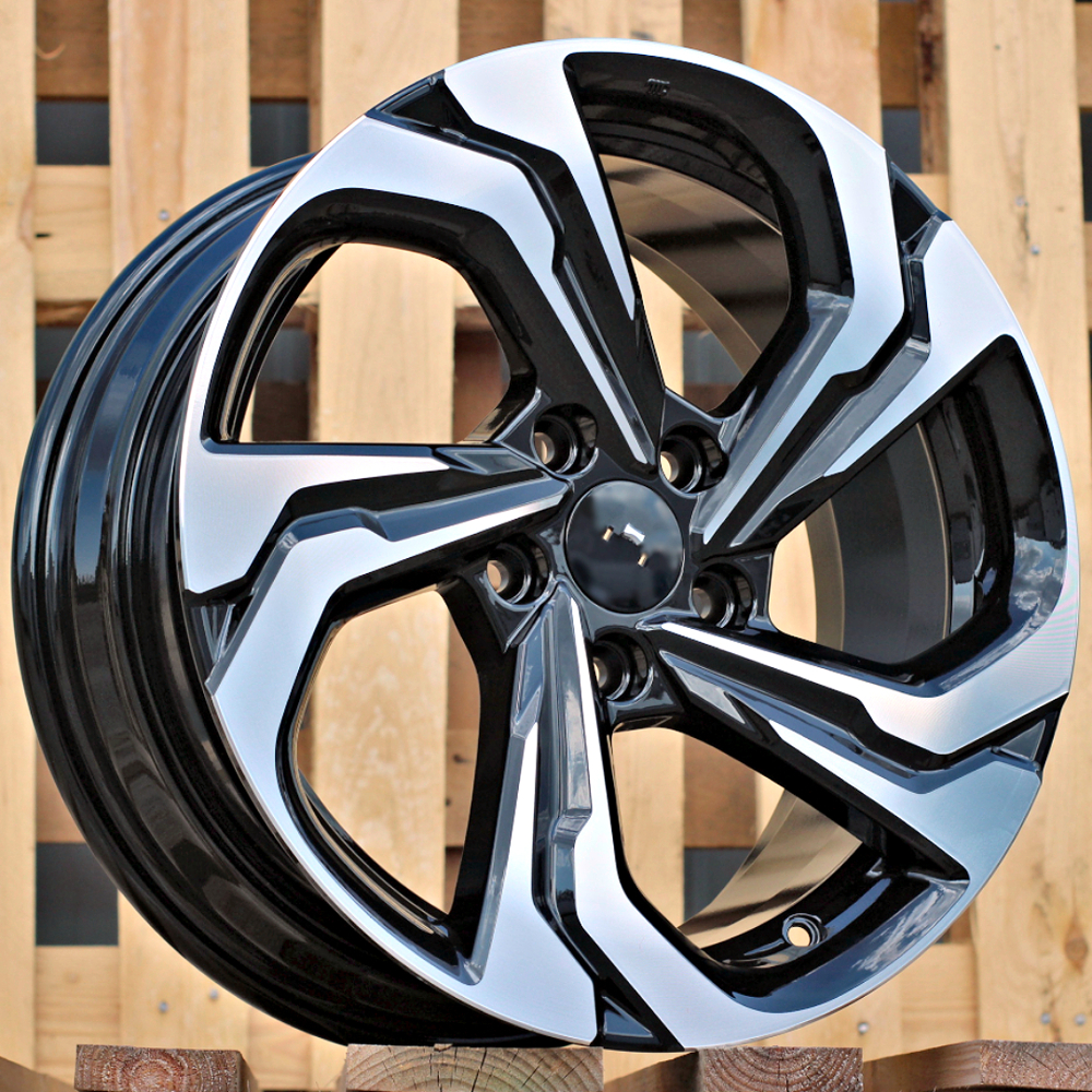 Diski R17 5x114.3 J7.5 ET45 RACINGLINE D2019 Black Polished