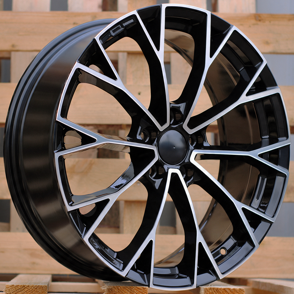Diski R18 5x112 J7.5 ET51 RACINGLINE 3S1279 VW Black Polished (Hybrid Forged)