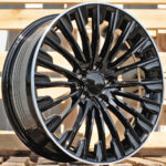 Diski R18 5×112 J8 ET43 RACINGLINE FBX132 MERCEDES Black +Polished Lip (Hybrid Forged)