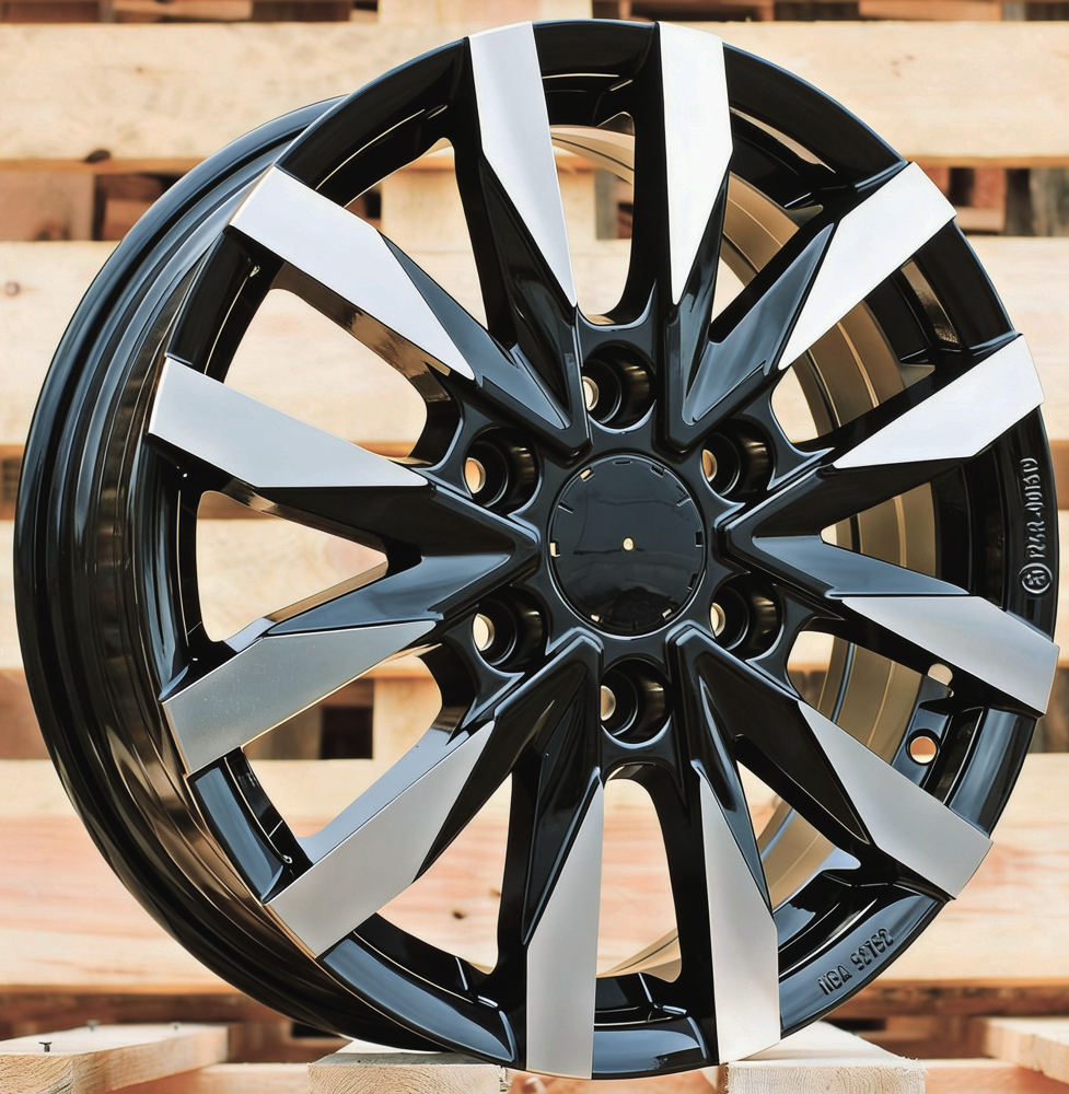 Diski R16 6x130 J6.5 ET54 RACINGLINE B3023 MERCEDES Black Polished (Hybrid Forged)