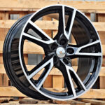 Diski R19 5×112 J8 ET39 RACINGLINE A043 AUDI Black Polished