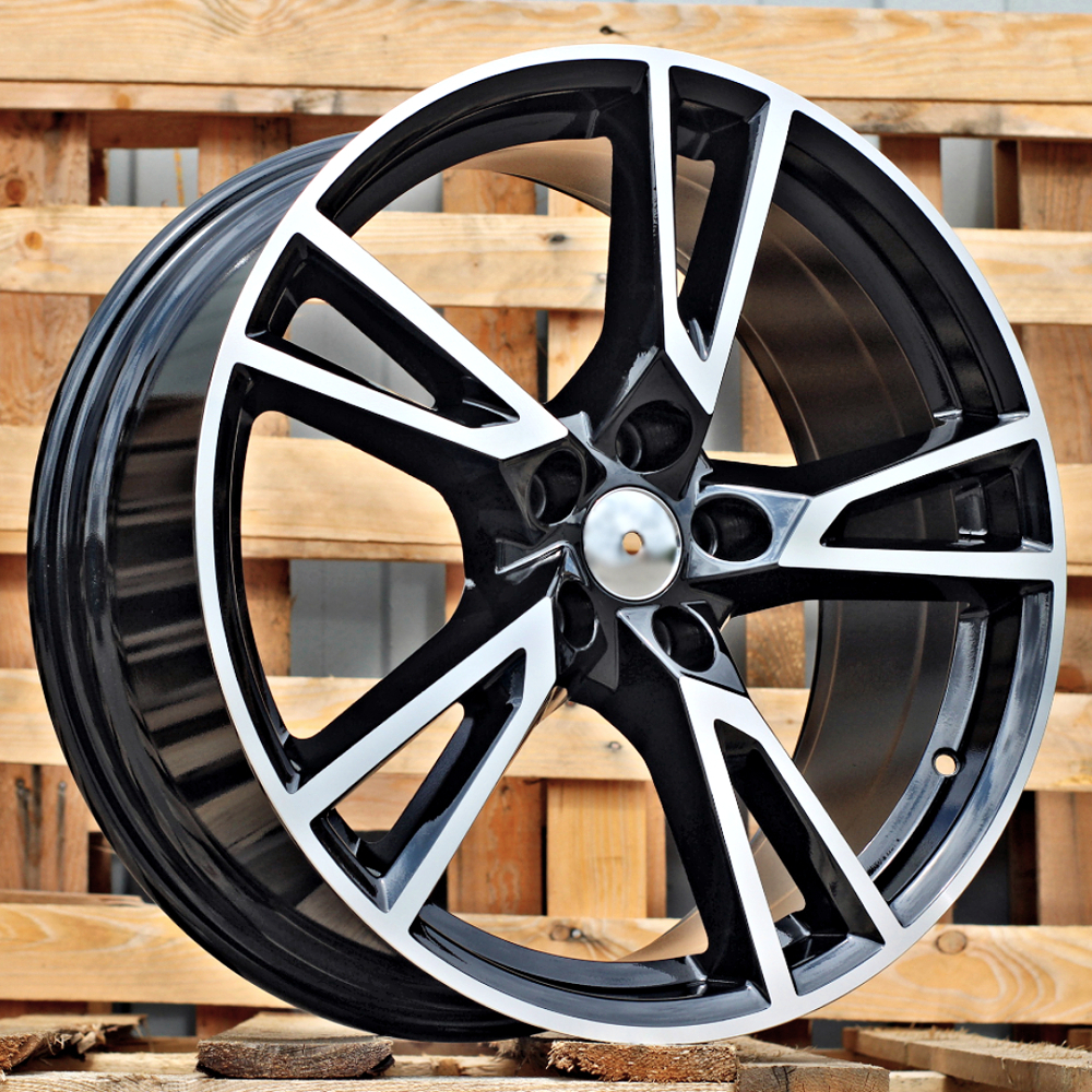Diski R19 5x112 J8 ET39 RACINGLINE A043 AUDI Black Polished