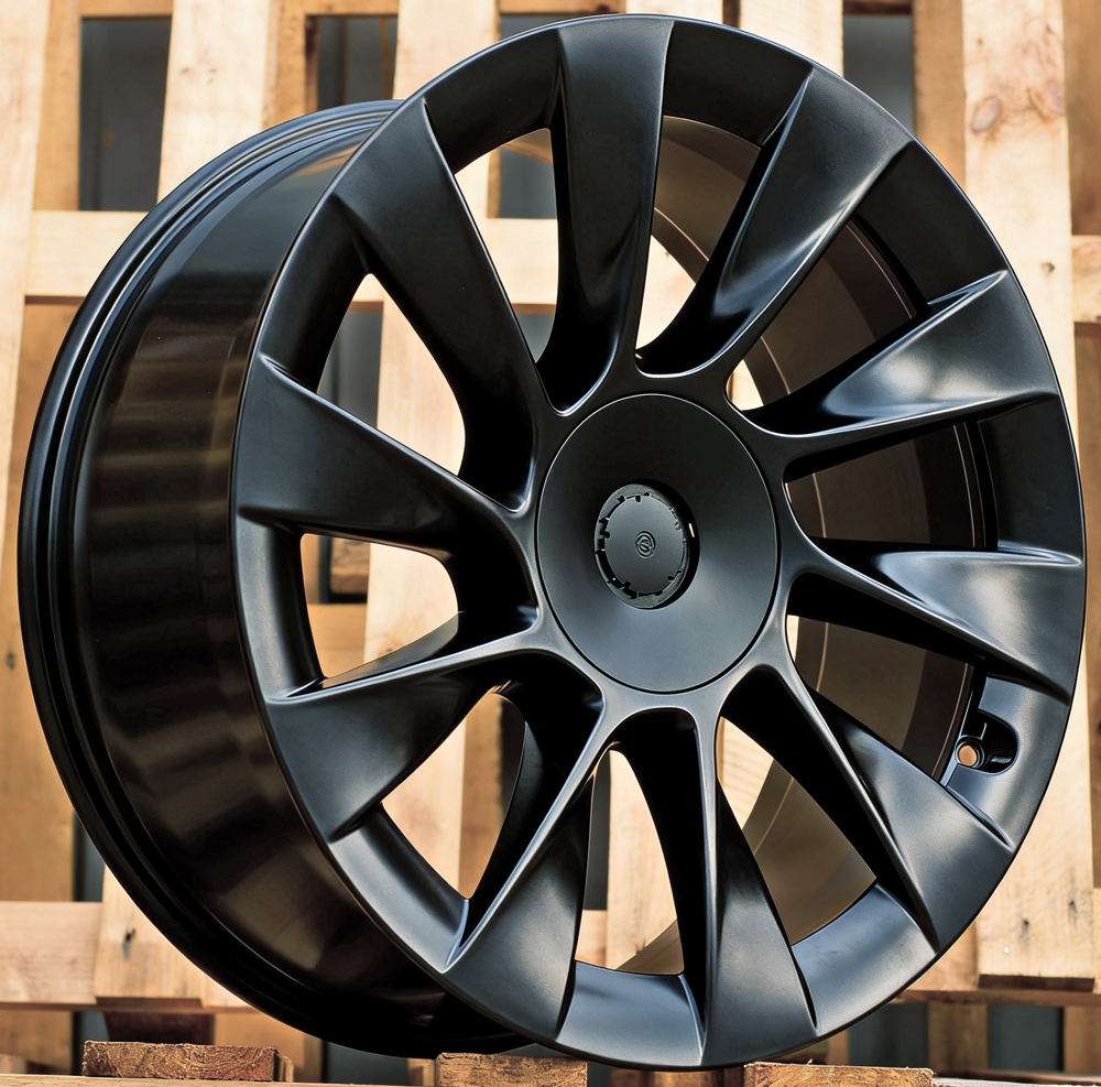 Diski R20 5x114.3 J9.5 ET45 RACINGLINE D1797 TESLA Black Half Matt (Hybrid Forged)