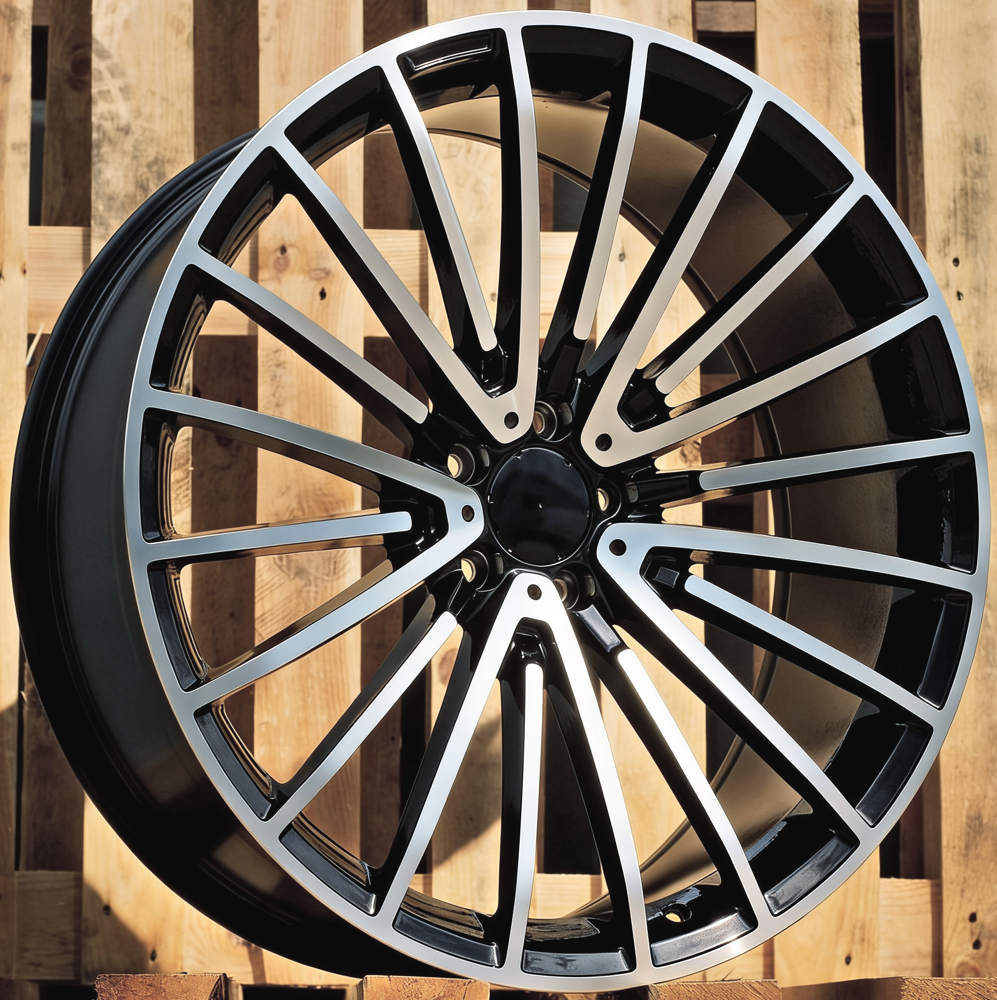 Diski R22 5x112 J9 ET32 RACINGLINE MR532 MERCEDES Black Polished (Rear+Front)