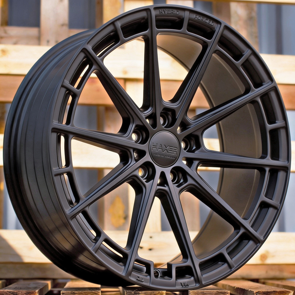 Diski R19 5x108 J8.5 ET40 HAXER HX019F Black Half Matt (Hybrid Forged)