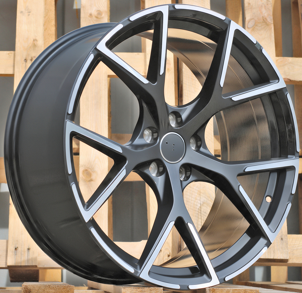 Diski R17 5x112 J7.5 ET42 RACINGLINE 3S5997 AUDI Black Polished Half Matt (Hybrid Forged)