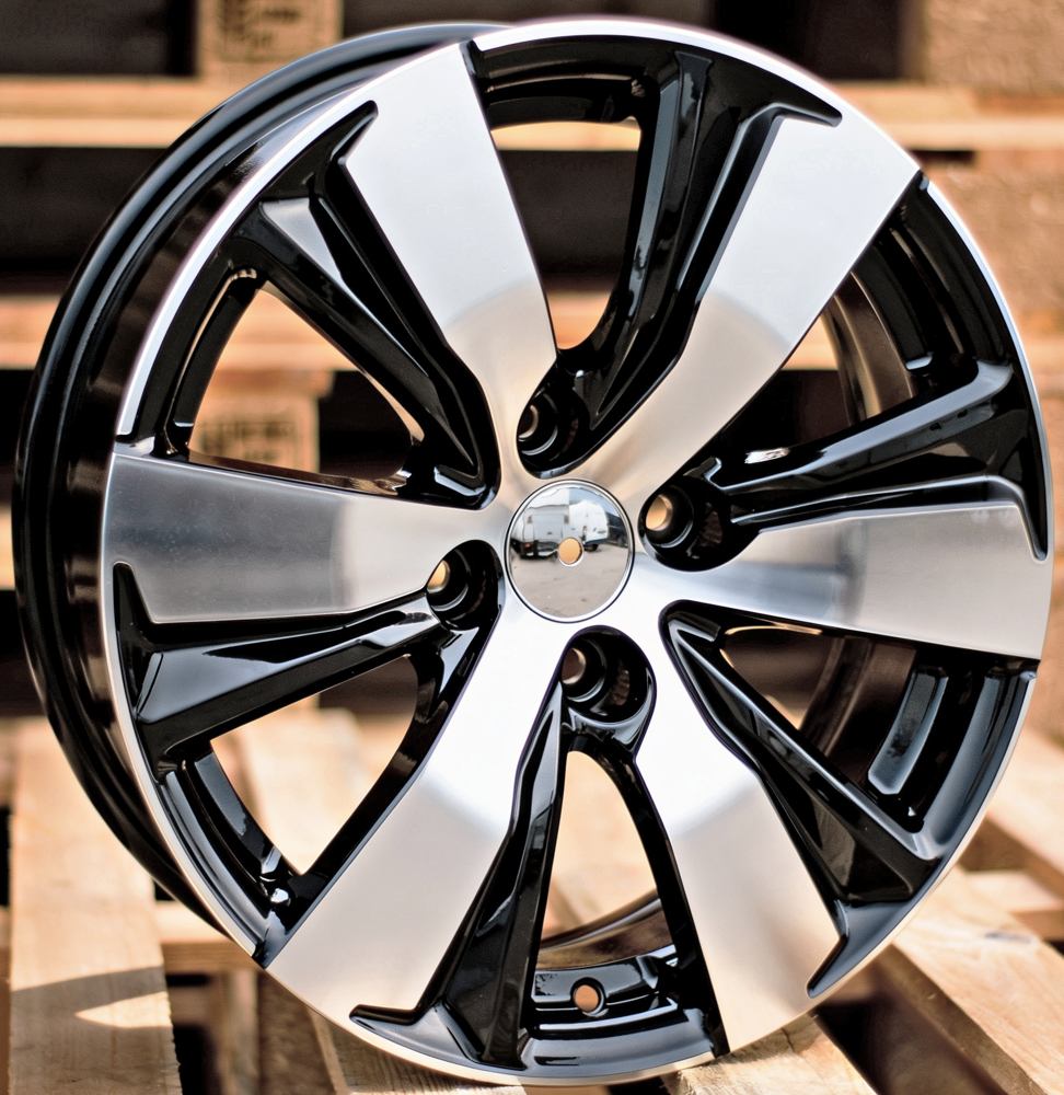 Diski R16 4x108 J6.5 ET18 RACINGLINE B1081 PEUGEOT Black Polished