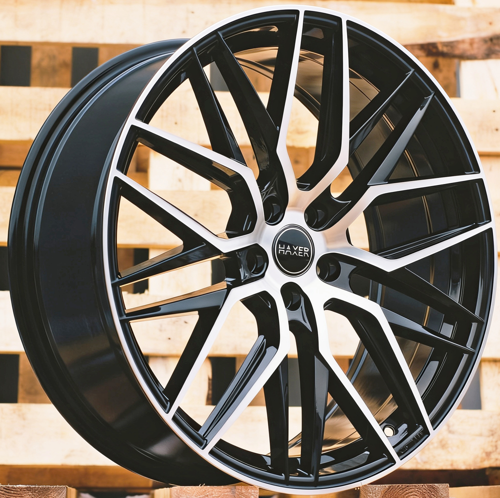 Diski R20 5x114.3 J8.5 ET40 HAXER HX035 Black Polished