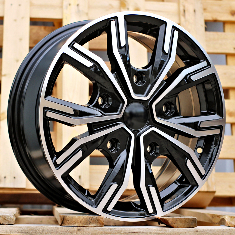 Diski R16 5x112 J6.5 ET52 RACINGLINE 6408 MERCEDES Black Polished (Hybrid Forged)