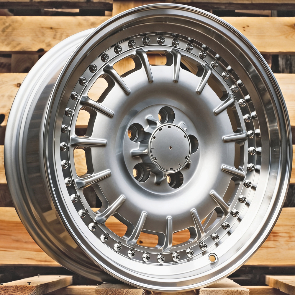 Diski R17 5x112 J9 ET30 RACINGLINE B1855 MERCEDES Silver +Polished Lip (Rear+Front) (Hybrid Forged)