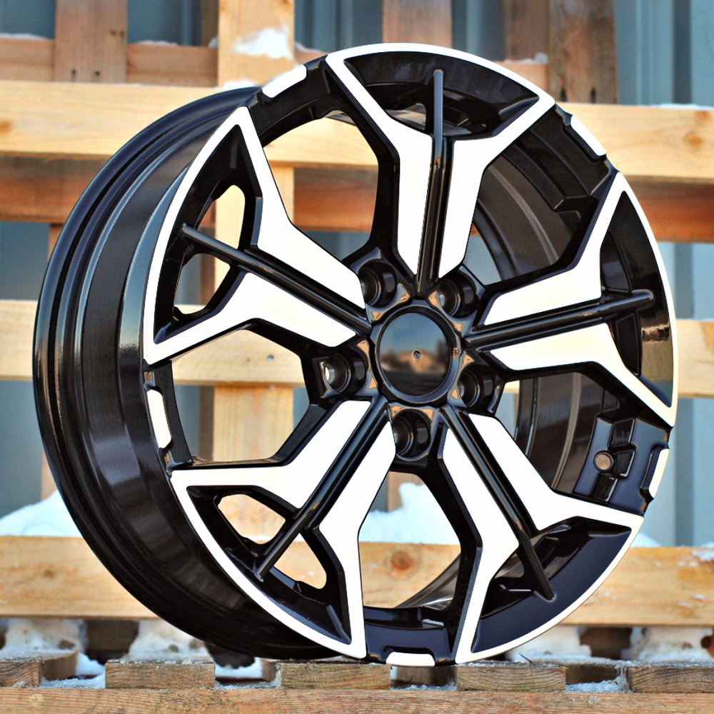 Diski R16 5x114.3 J6.5 ET40 RACINGLINE B5846 KIA Black Polished
