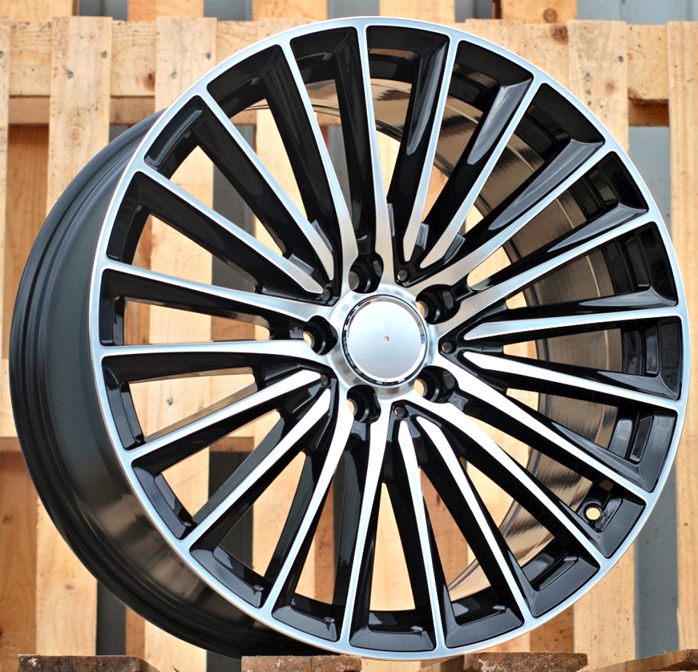 Diski R18 5x112 J7.5 ET40 RACINGLINE B5909 MERCEDES Black Polished (Hybrid Forged)
