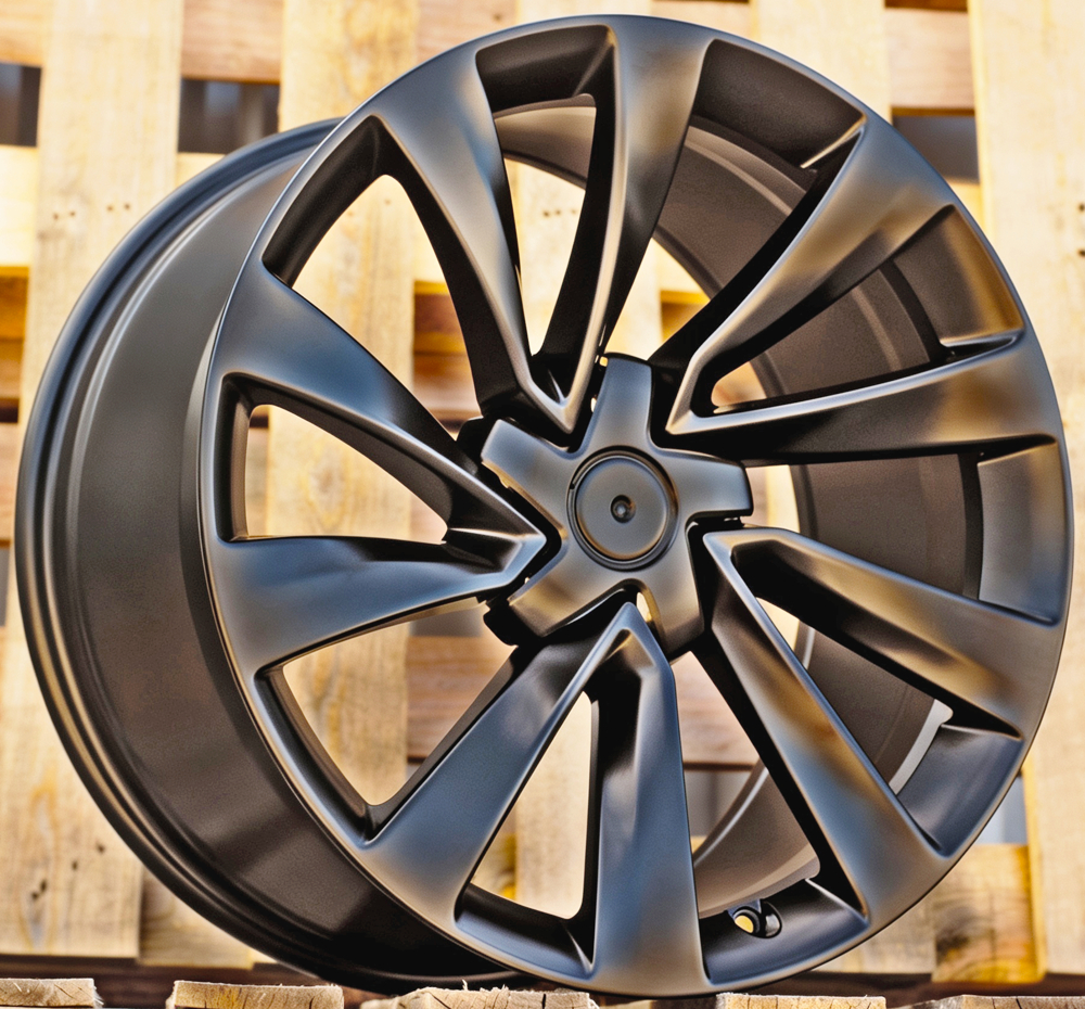 Diski R19 5x114.3 J9.5 ET45 RACINGLINE H3410F TESLA Black Half Matt (Hybrid Forged)
