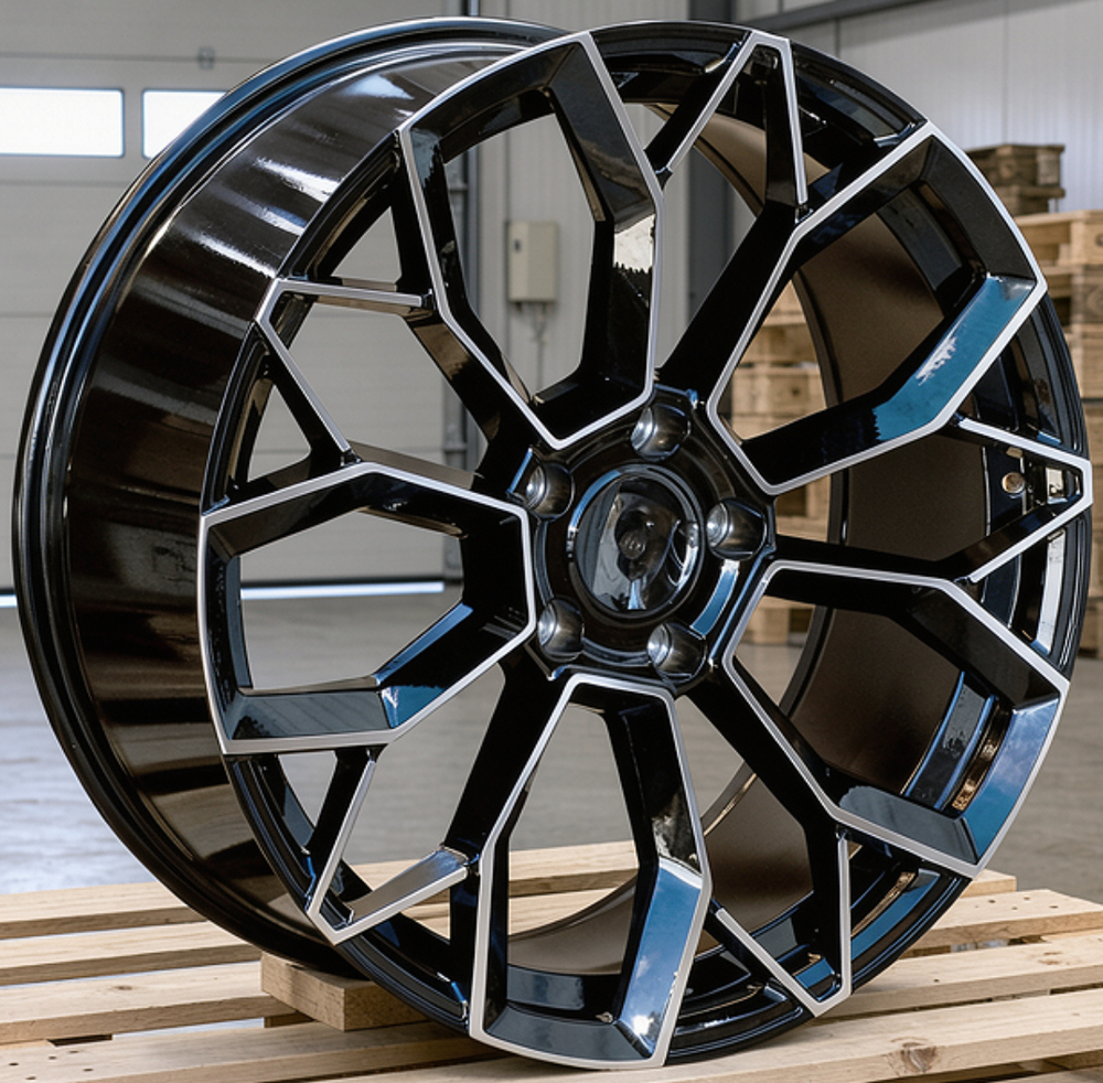 Diski R21 5x130 J10 ET50 RACINGLINE H5083 PORCHE Black Polished