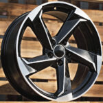 Diski R17 5×112 J7.5 ET45 RACINGLINE B5185 AUDI Black Polished