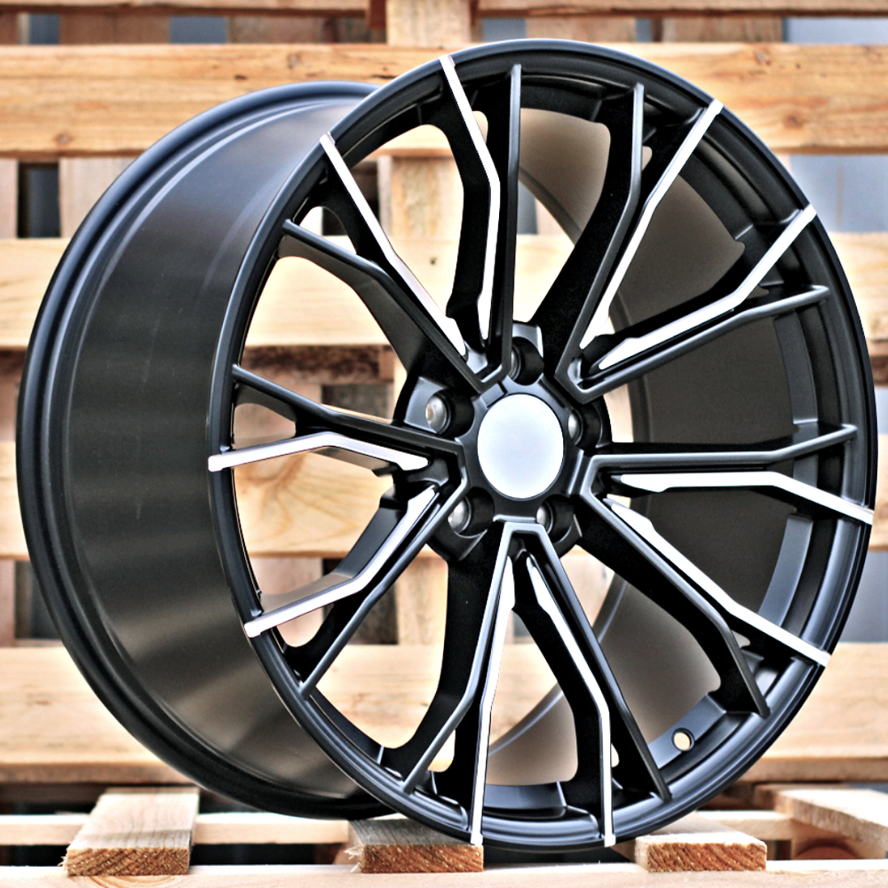 Diski R19 5x112 J9.5 ET38 RACINGLINE A5385 BMW Black Half Matt (Rear+Front)